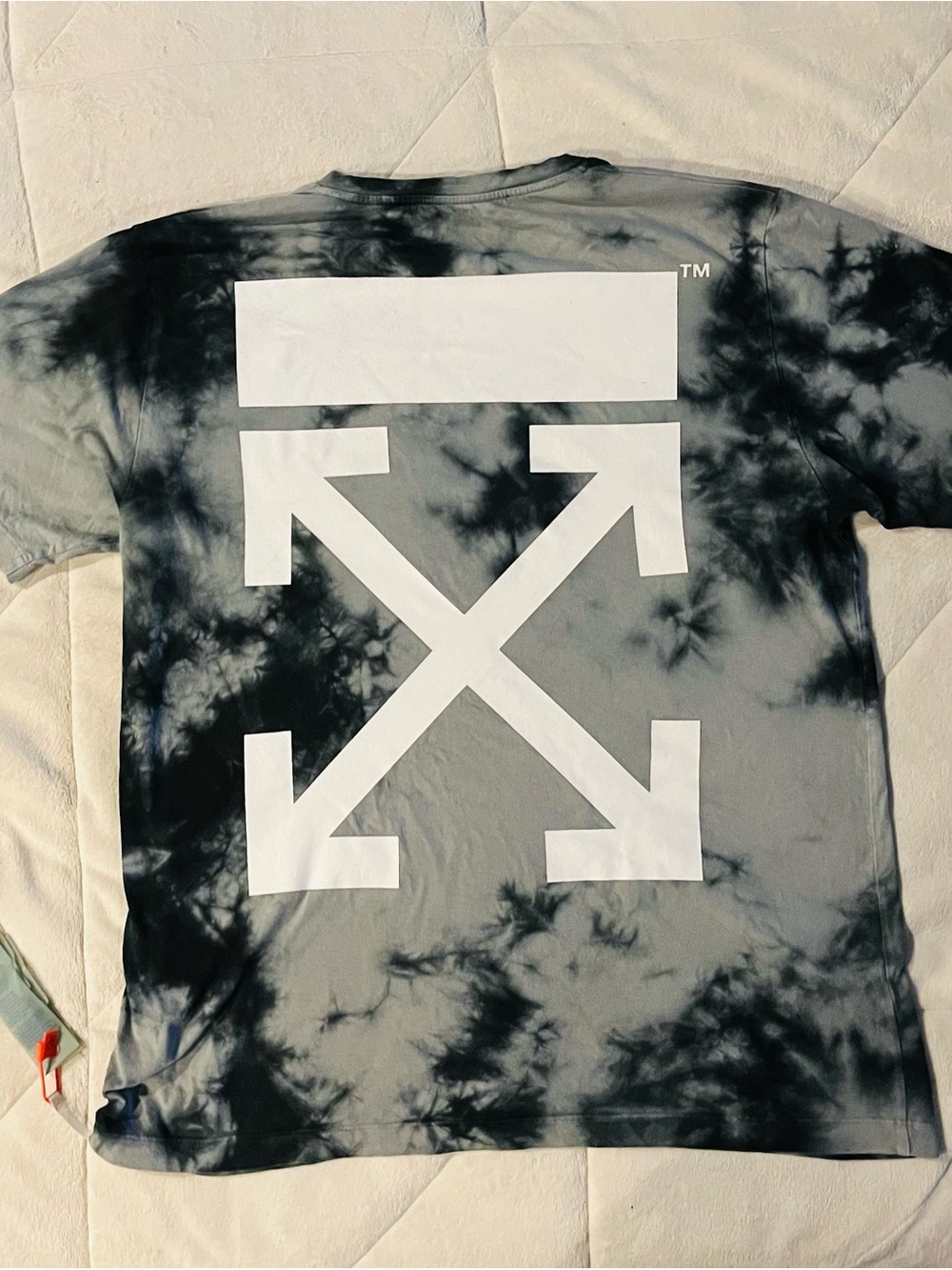 OFF-WHITE Virgil Abloh Grey Dyed T-Shirt Men’s Size XXL